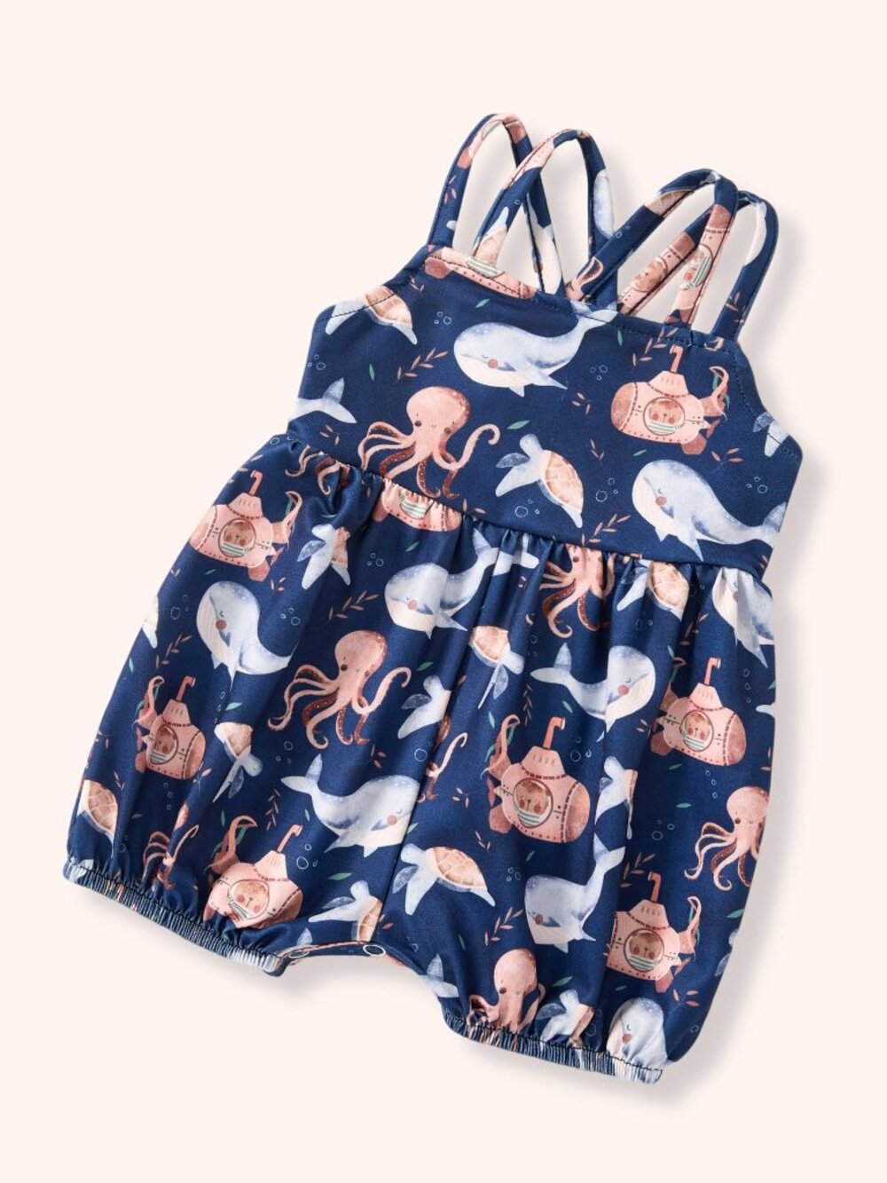 PETE + LUCY OCEAN EXPLORERS GIRL INFANT ROMPER 12/18 MONTH - Picture 2 of 3